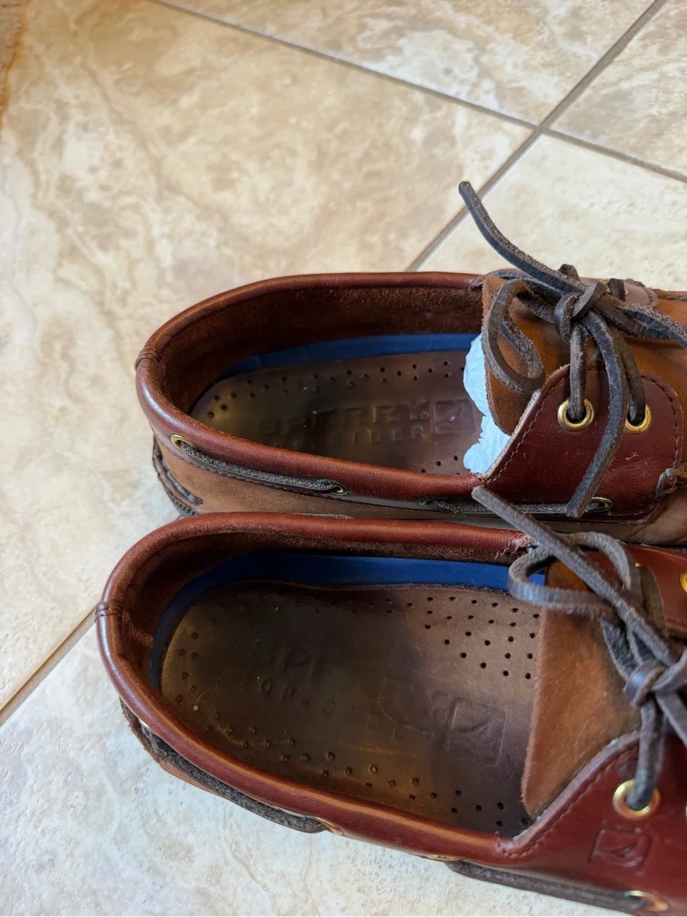 Authentic Sherry  Original (A/O) 2-Eye Boat Shoe. SZ 8.5 W, EUC